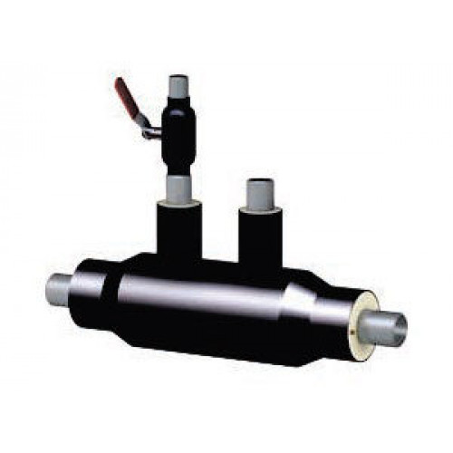 Кран шаровой с воздушником ППУ ОЦ тип 2 09Г2С BROEN Ballomax 32х32х4,5х2100 мм ГОСТ 10704-91