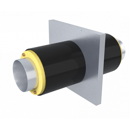 Опора неподвижная вариант А ППУ ПЭ с МЗИ и КВ тип 1 09Г2С 57х4,5х255х16х2500 мм ГОСТ 10704-91