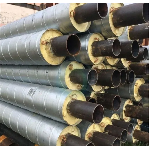 Труба в ППУ изоляции стальная в полиэтиленовой оболочке тип 2 09Г2С Ду76 76х3,5х160х3х39 мм ГОСТ 10705-80