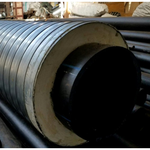 Труба в ППУ изоляции ПНД в полиэтиленовой оболочке SDR 17 10 PN ПЭ 100 200х11,9х315х4,9х52,6 мм